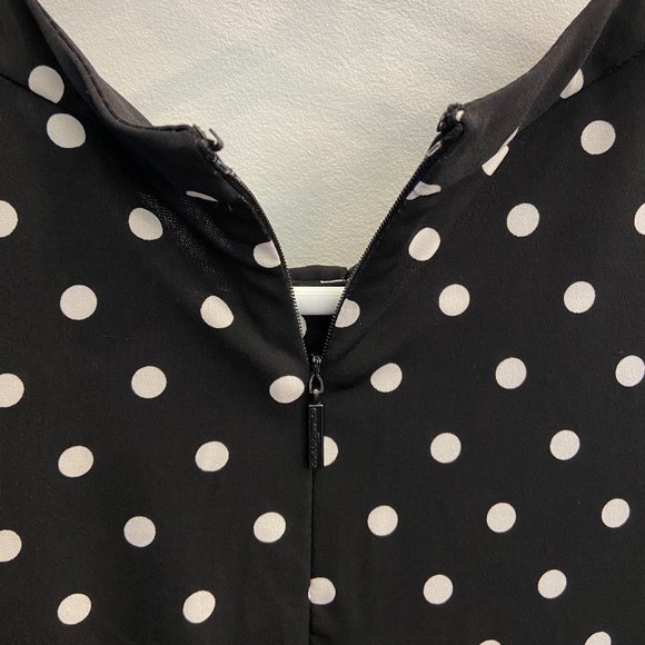 Karl Lagerfeld Paris Polka Dot Blouse - Picture 6 of 6